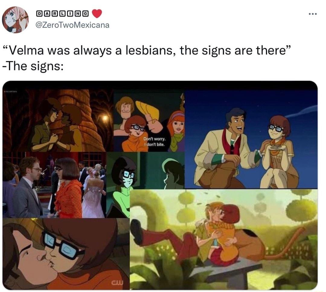 Velma was always a lesbians the signs are there The signs