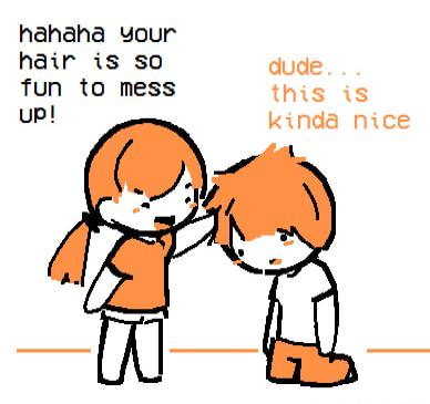 hahaha yYour hair is so dude fun to mess this is up kinda nice