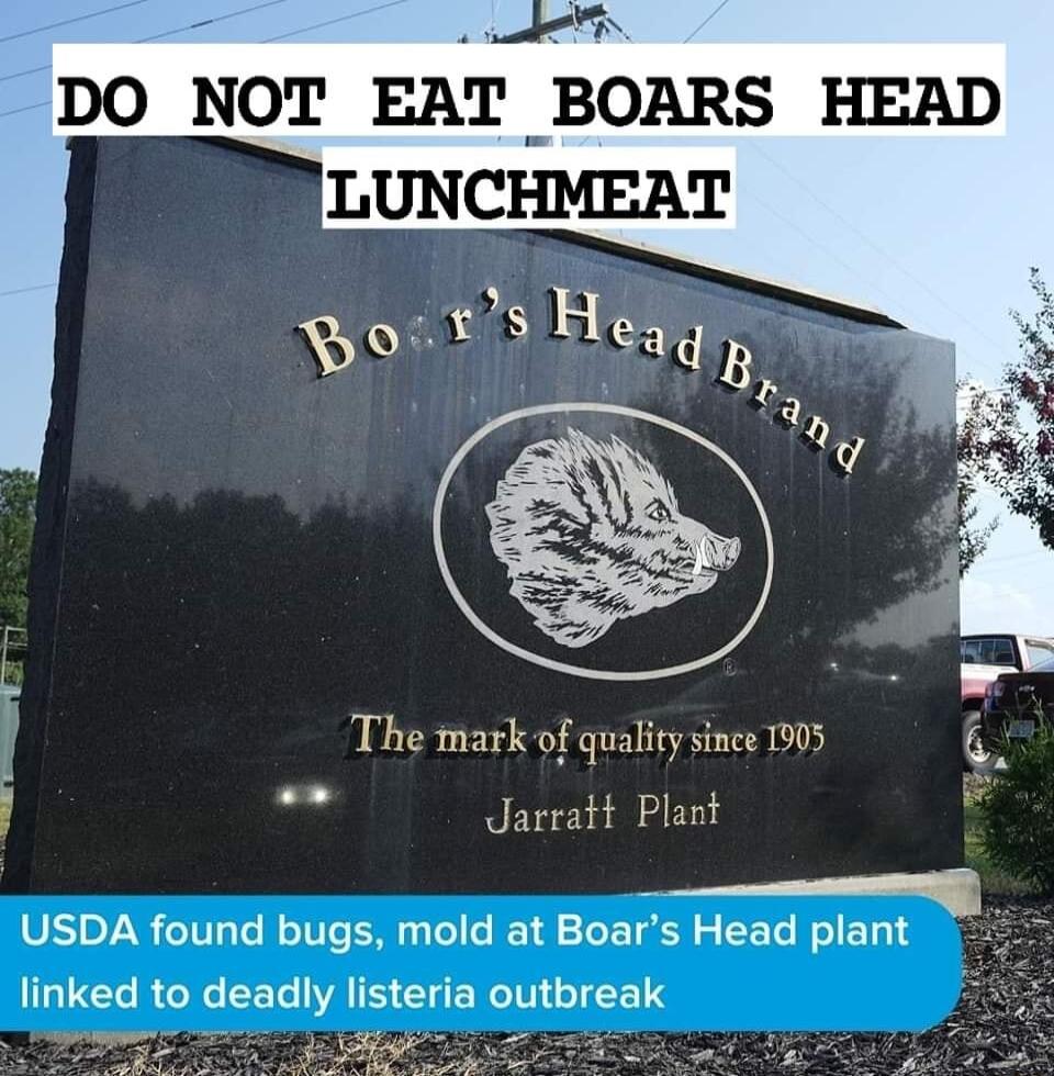 1l The mark of quality since 1905 i Jarratt Plant USDA found bugs mold at Boars Head plant linked to deadly listeria outbreak