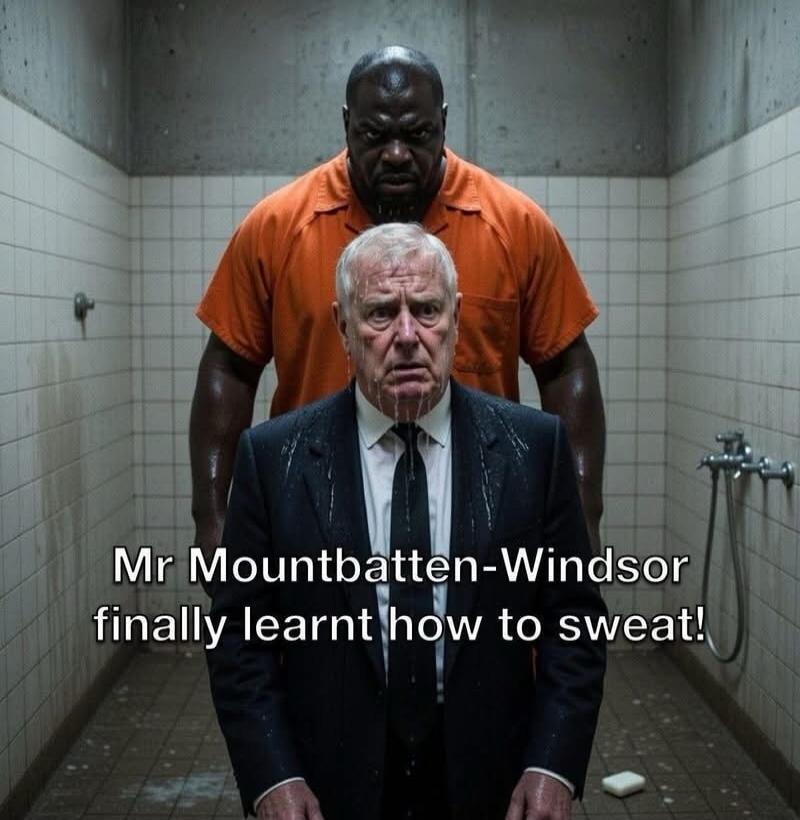 Mr Mountbatten-Windsor finally learnt how to sweat!