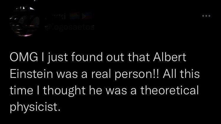 VICHNIVE e101aTe NoTUi hd Y VN oTax Einstein was a real person All this time thought he was a theoretical VS