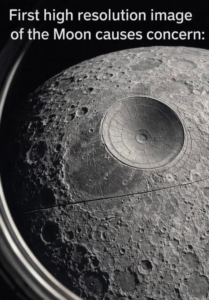 First high resolution image of the Moon causes concern: