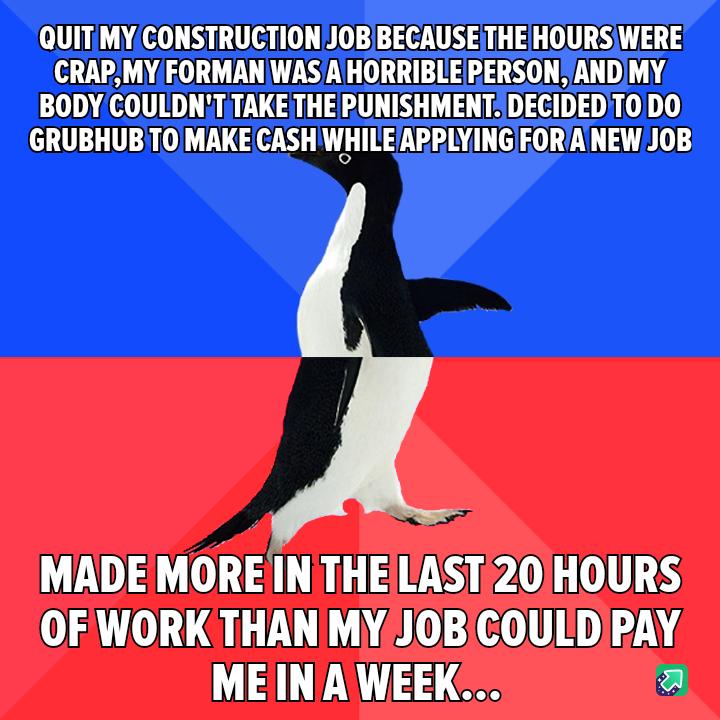 QUITMYCONSTRUCTION JOB BECAUSE THE HOURS WERE CCRAPMYFORMAN WAS A HORRIBLEPERSON AND MY LU EEITGTR ATV G TR DD U011 LULTR UGS R TGV T LT TR MADE MORE INTHELAST20HOURS OF WORK THAN MYJOBCOULDIPAY WAL NTE4165 A