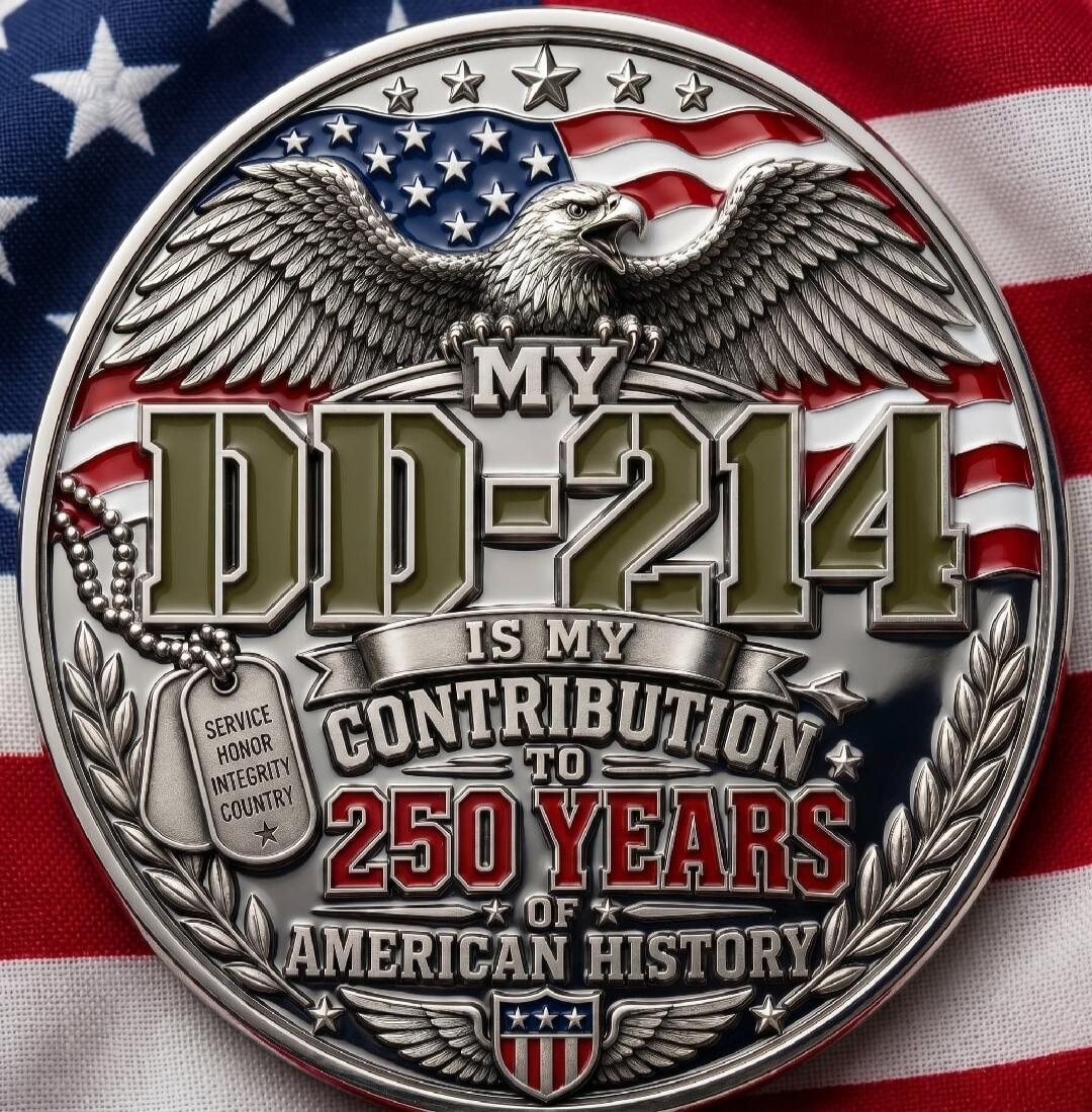 MY DD-214 IS MY CONTRIBUTION TO 250 YEARS OF AMERICAN HISTORY. SERVICE HONOR INTEGRITY COUNTRY.