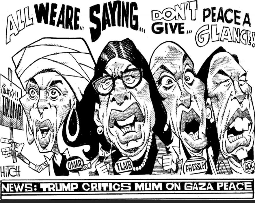 ALL WE ARE SAYING, DON'T GIVE PEACE A GLANCE
NEWS: CRITICS MUM ON GAZA PEACE