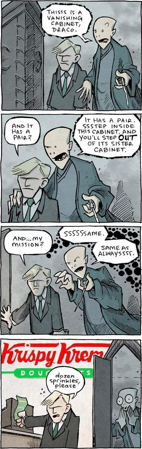 THISSS 5 A VANISHING CABINET It HAS A PAlR SSSTEP INSIOE THIS CABINET AND YoutL sTee QUT OF ITs SISTER CABINET