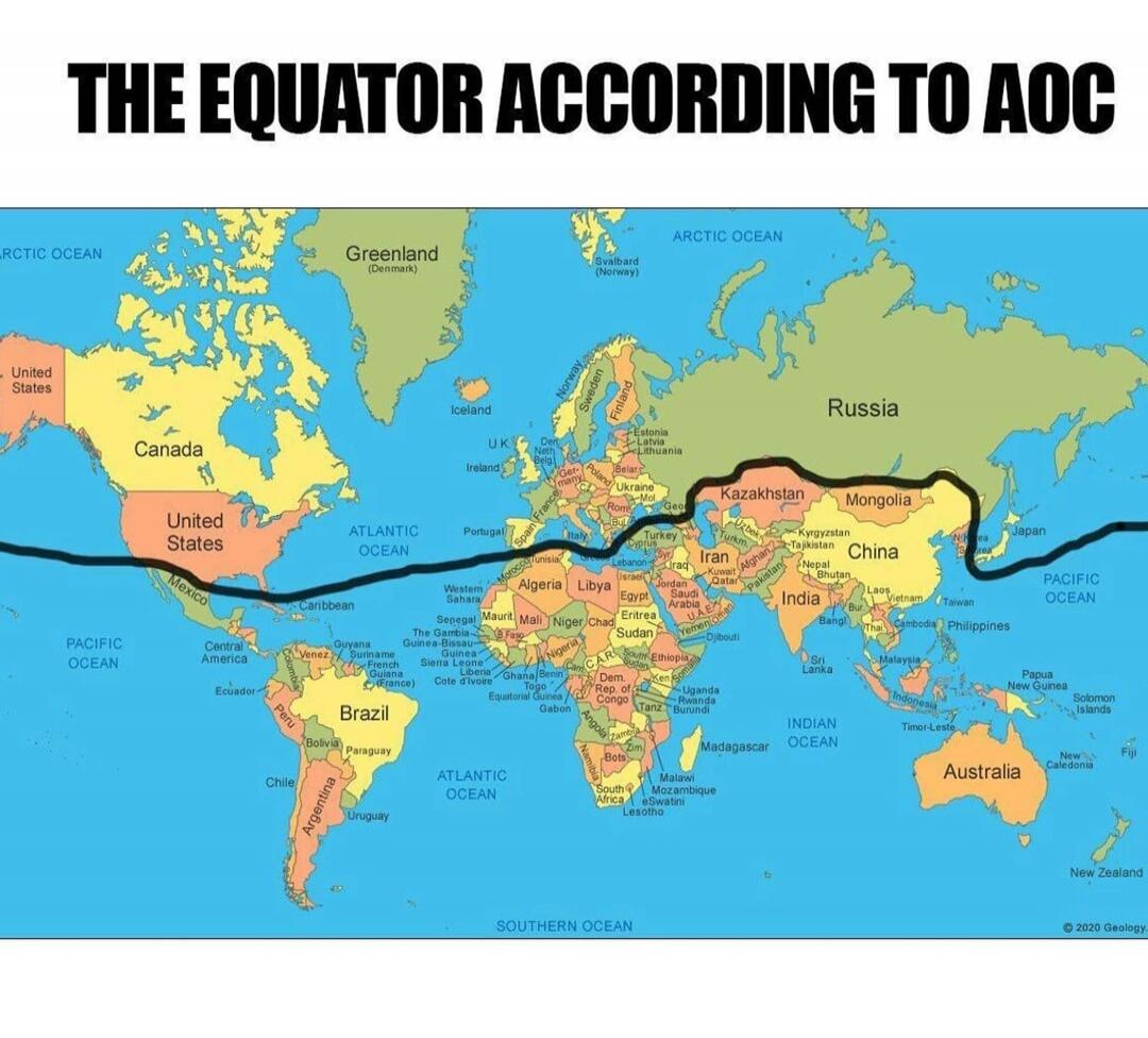 THE EQUATOR ACCORDING TO AOC