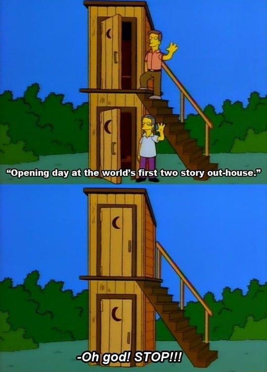 i Opening day at the worlds first twostory out house Ohigod S1 STOPI