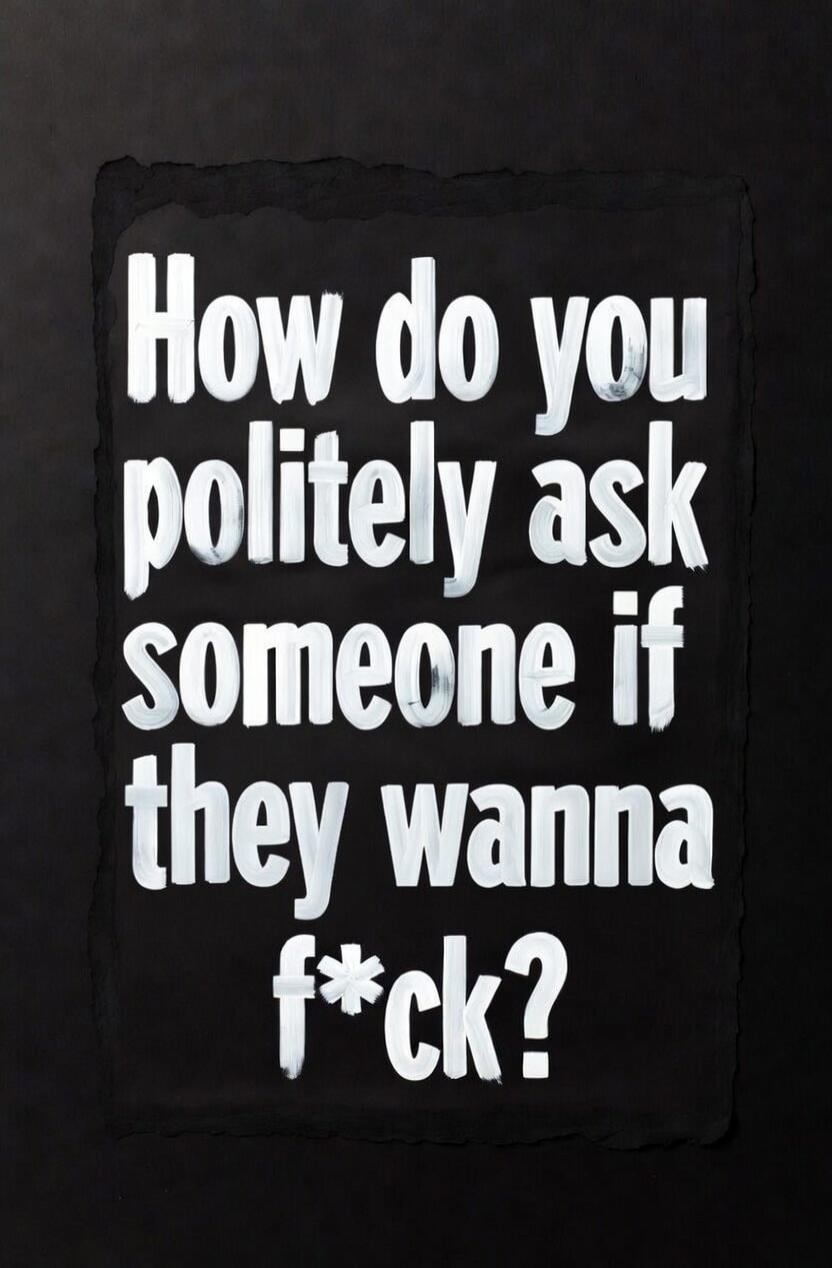 How do you politely ask someone if they wanna f*ck?