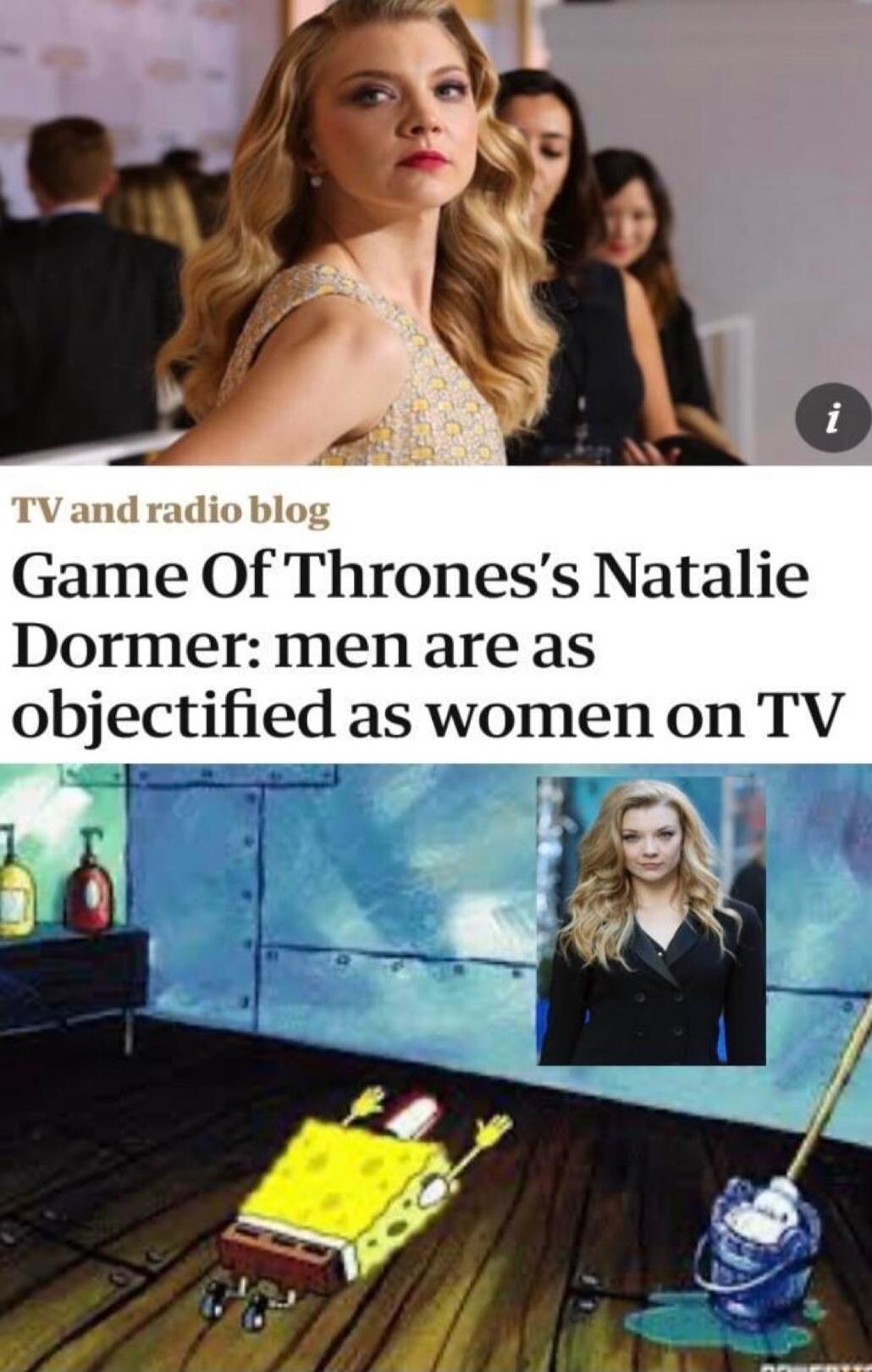 Game Of Throness Natalie Dormer men are as objectified as women on TV Ni