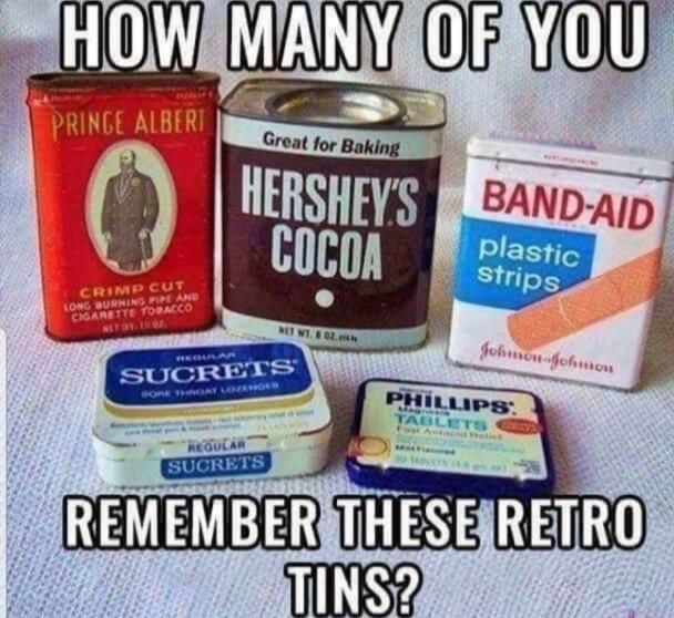HOW MANY OF YOU REMEMBER THESE RETRO TINS?