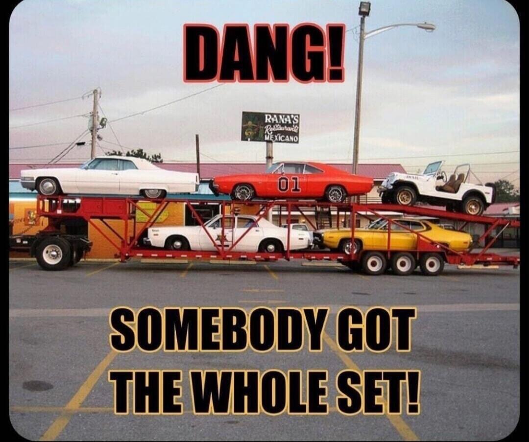 DANG! SOMEBODY GOT THE WHOLE SET!