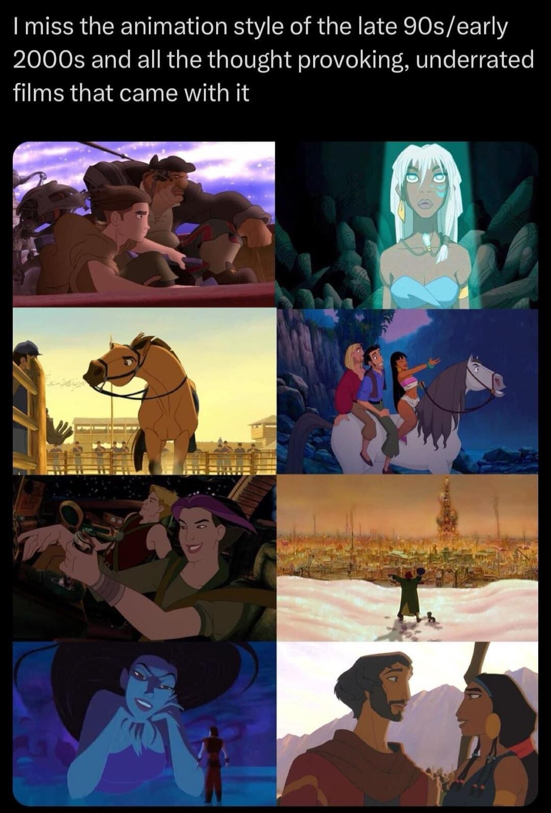miss the animation style of the late 90searly 2000s and all the thought provoking underrated films that came with it