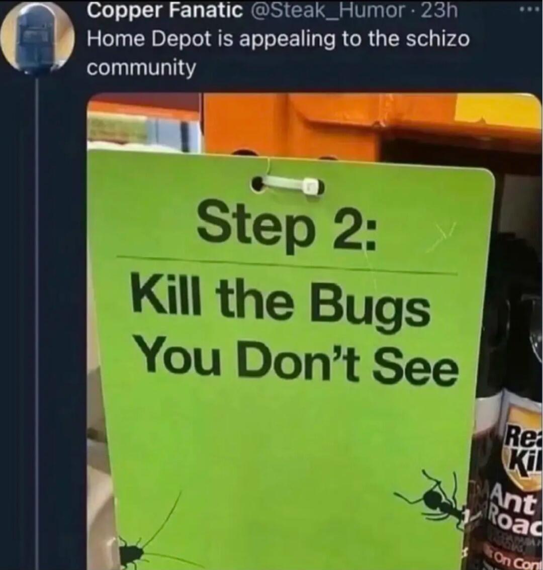 Copper Fanatic Steak_Humor 230 Home Depot is appealing to the schizo o community