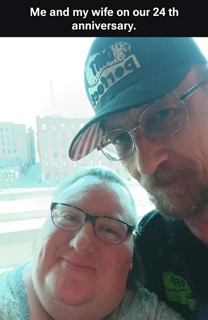 Me and my wife on our 24th anniversary.