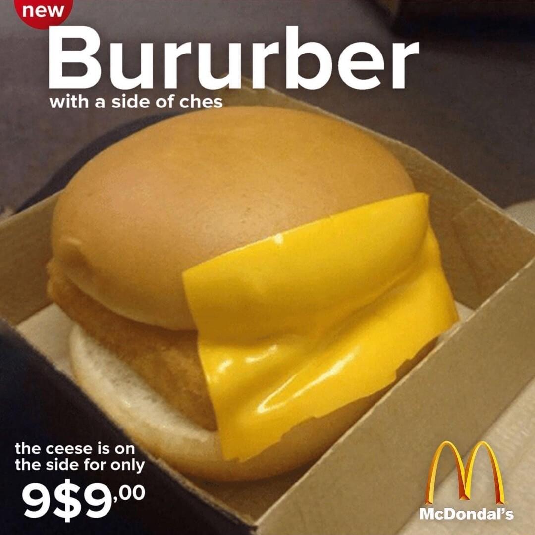 new Bururber with a side of ches