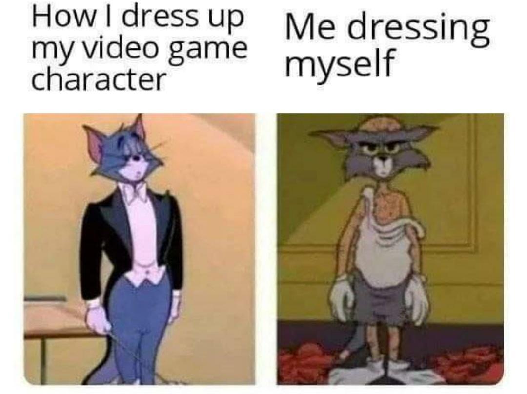 How dress up my video game character