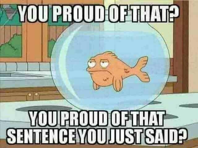 YOUPROUDLOR ISENTENCEYOUNUSTSAIDD