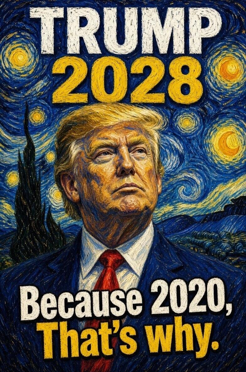 TRUMP 2028 Because 2020, That's why.