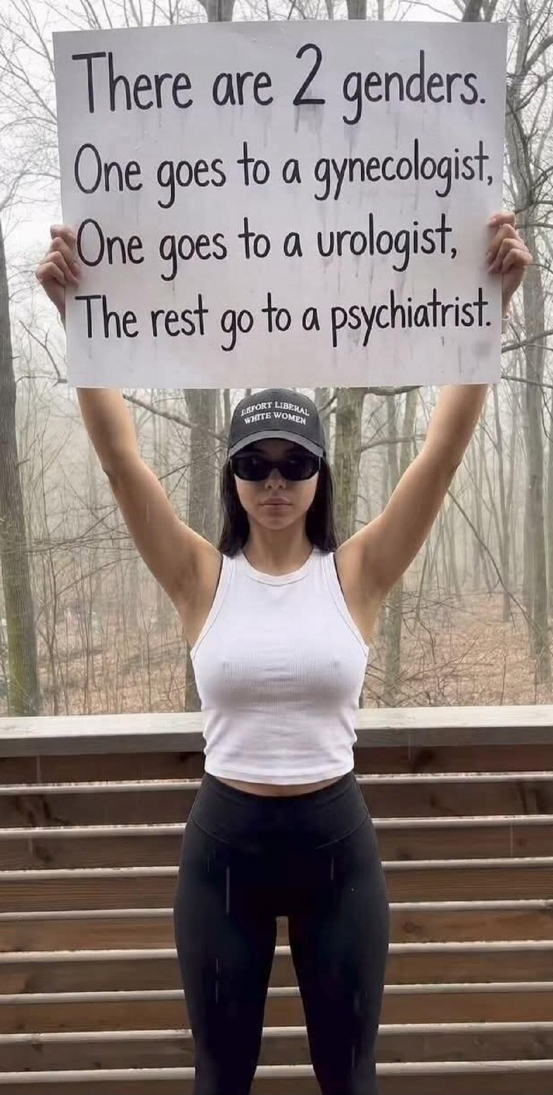 There are 2 genders. One goes to a gynecologist, One goes to a urologist, The rest go to a psychiatrist.