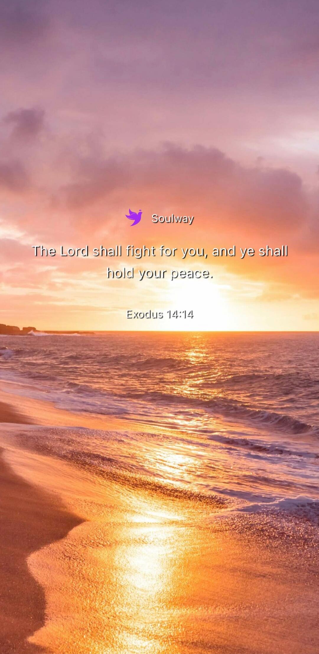 Soulway The Lord shall fight for you, and ye shall hold your peace. Exodus 14:14