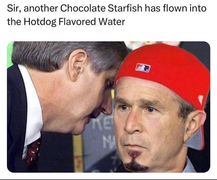 Sir another Chocolate Starfish has flown into the Hotdog Flavored Water