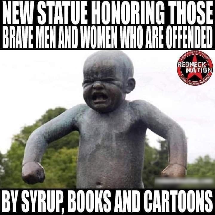 NEW STATUE HONORING THOSE BRI MENANIIWUMENWHUAIIE HENIlEIl BY SYRUP BOOKS AND CARTOONS