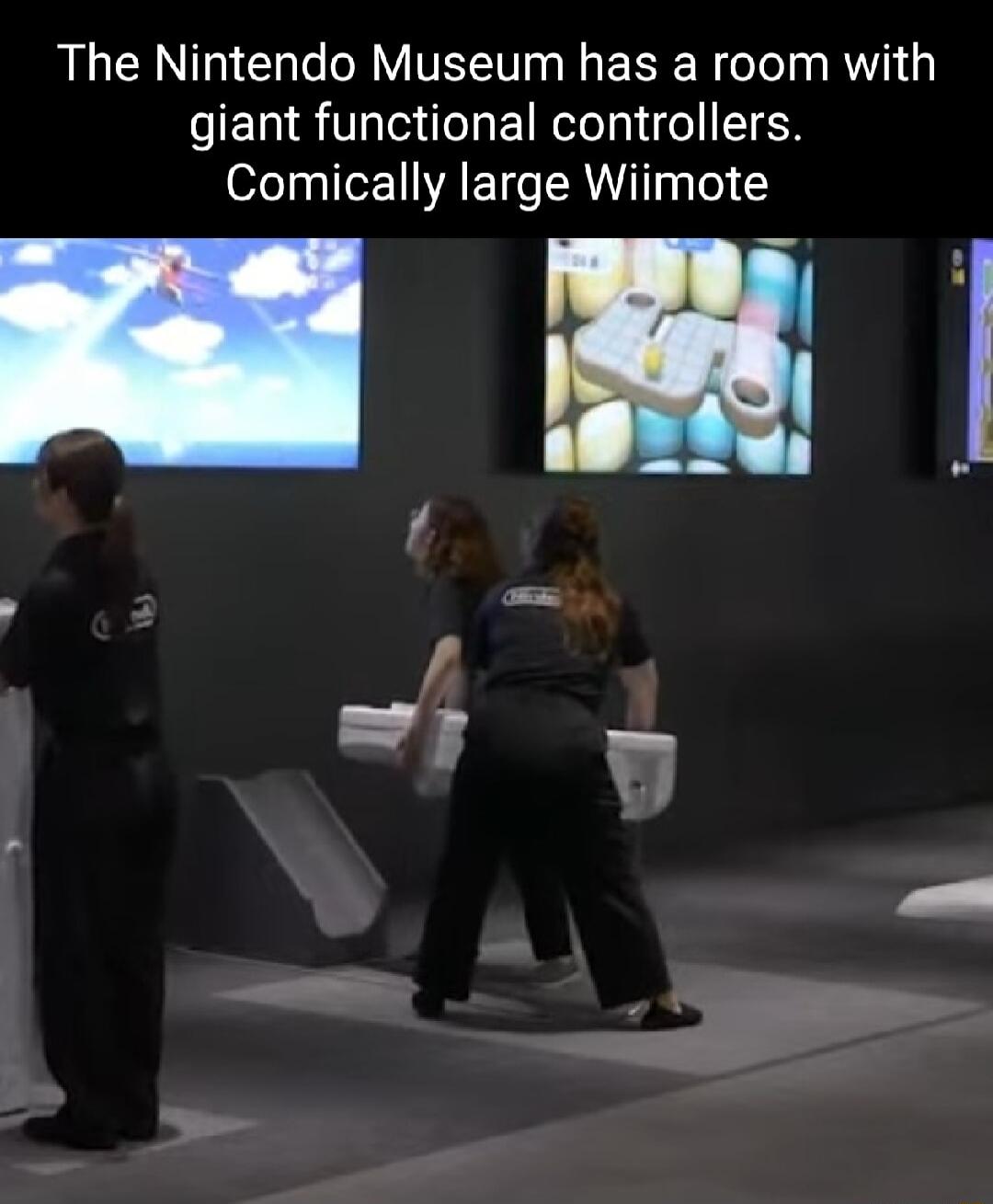 The Nintendo Museum has a room with giant functional controllers Comically large Wiimote