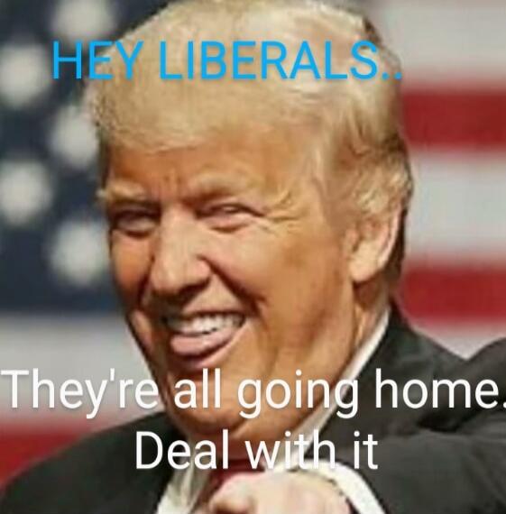 HEY LIBERALS.. They're all going home. Deal with it