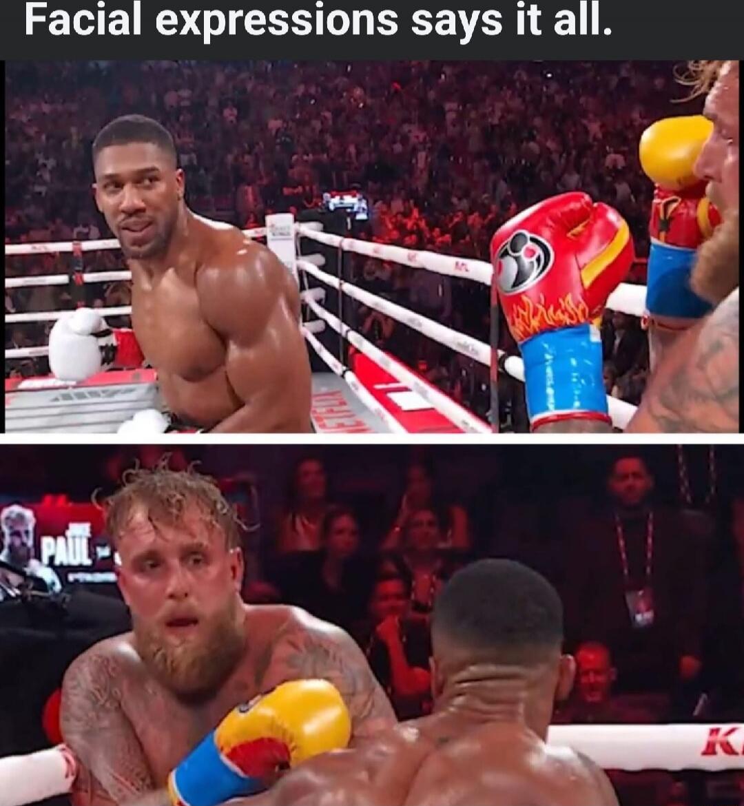 Facial expressions says it all.