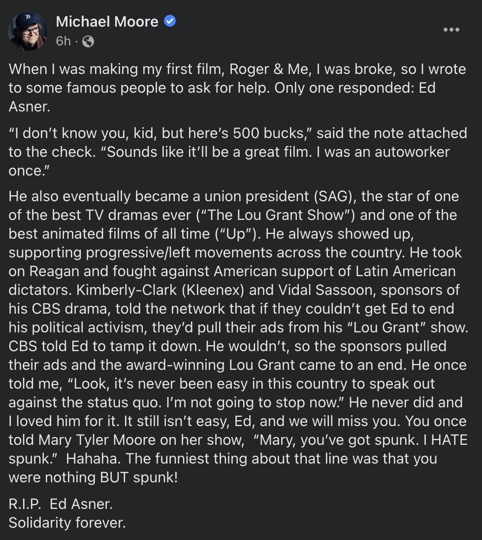 Michael Moore 6h Q L N REER G E L e o R VA 16 110 W S loTe T WV SRR RWYE T o o CRE T W RN RO ReJoaB ETpaoINE T oTol o SN e JT ol 1 MU VAN T T Y oo g To Te B o Asner Yy B e o7 1 g To 1WA o TV e M o TU l o Y R STO L O o TU Lol o110 R W g 0 SR 4 E1d g T to the check Sounds like itll be a great film was an autoworker oalelN 3 CIE ISRV N UE WA oTTor Ta IR N o To g W el e T ol U STAYC MR o 1SN Tl o o3 1