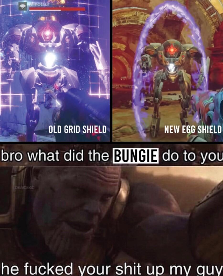 s b e T8 G D GRID SHIELD Hzn bro what did the m do to yoL 3 p he fucked vour shit up mv auy