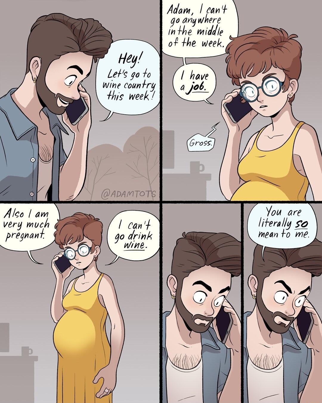 Adam cant 0 arywhere inthe middle of the week Hey Lets go fo wine counb Hhis week You are very much cant literally pregrant go drink