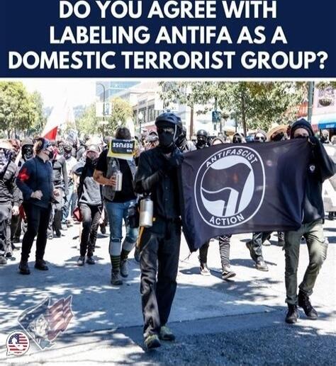 DO YOU AGREE WITH LABELING ANTIFA AS A DOMESTIC TERRORIST GROUP? ANTIFASCIST ACTION