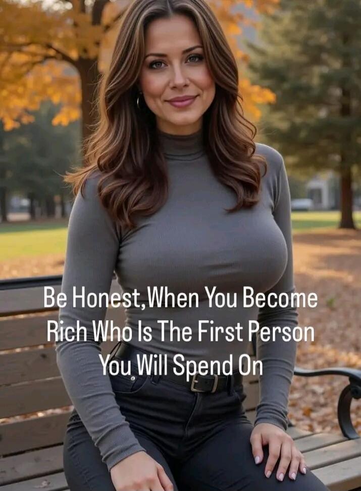 Be Honest, When You Become Rich Who Is The First Person You Will Spend On