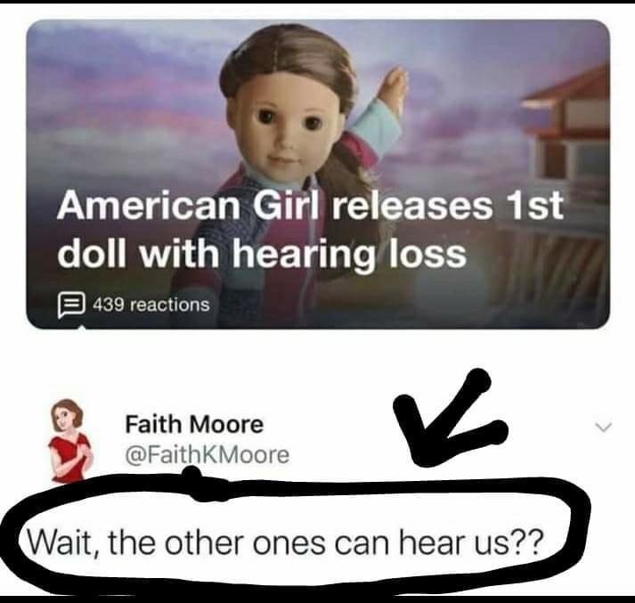 Amerlcan Girl releases ist o o IRVY1 s W TT g e W 1515 E 439 reactions 0 Faith Moore FaithKMoore