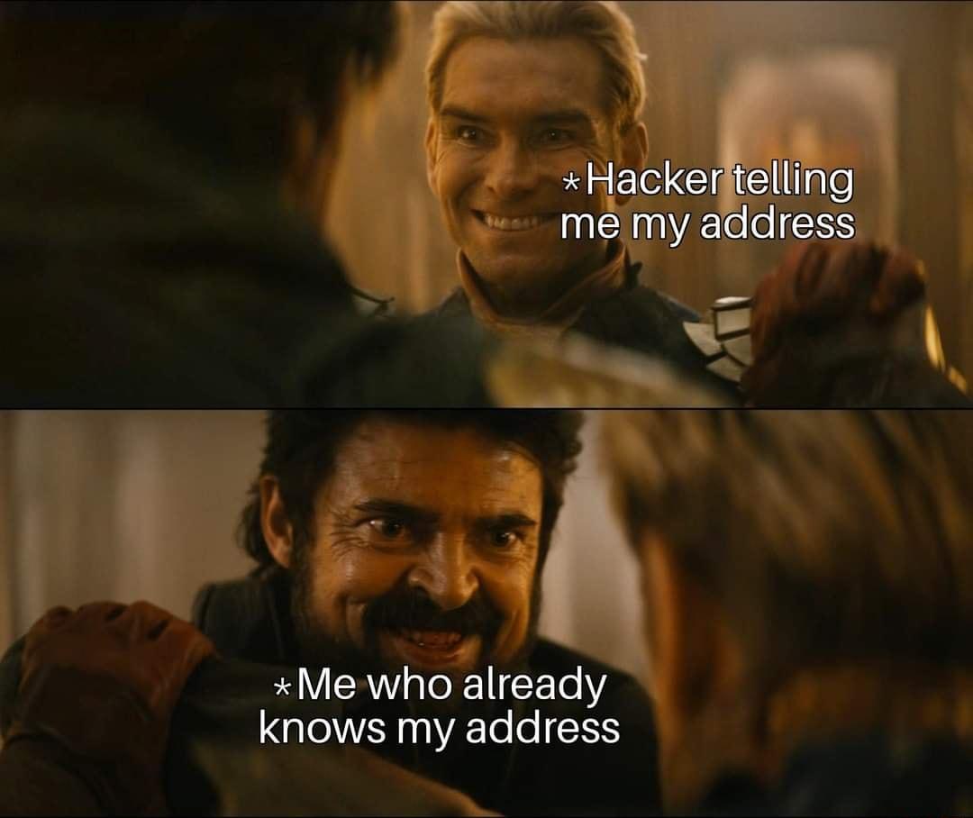 Me who already knows my address