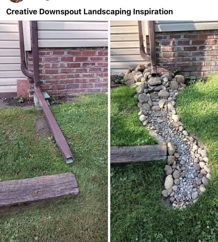 Creative Downspout Landscaping Inspiration