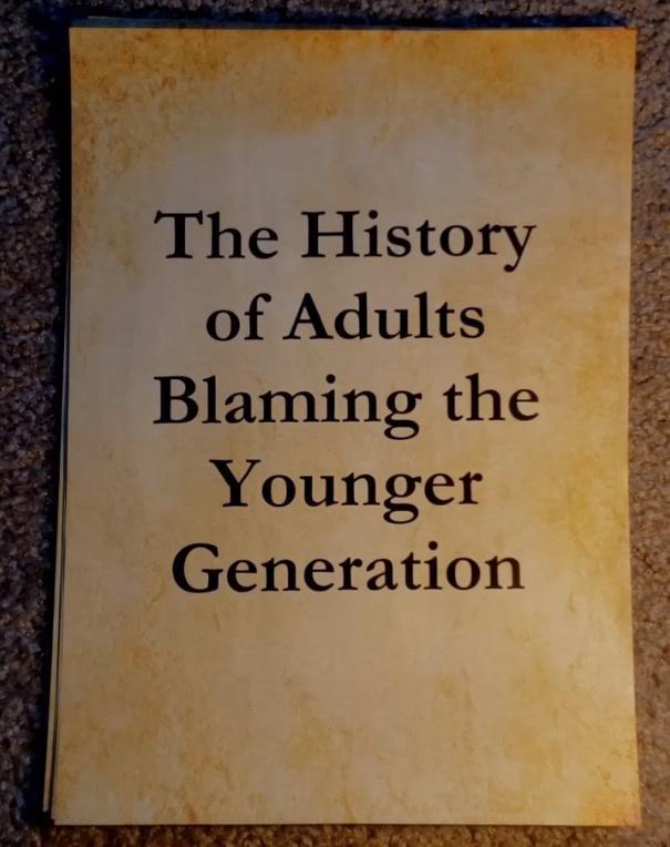 The History of Adults Blaming the Younger Generation