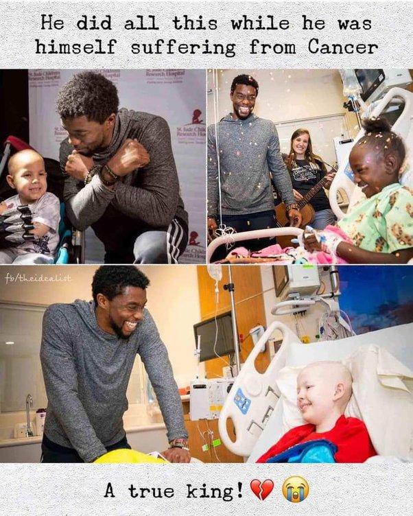 He did all this while he was himself suffering from Cancer
