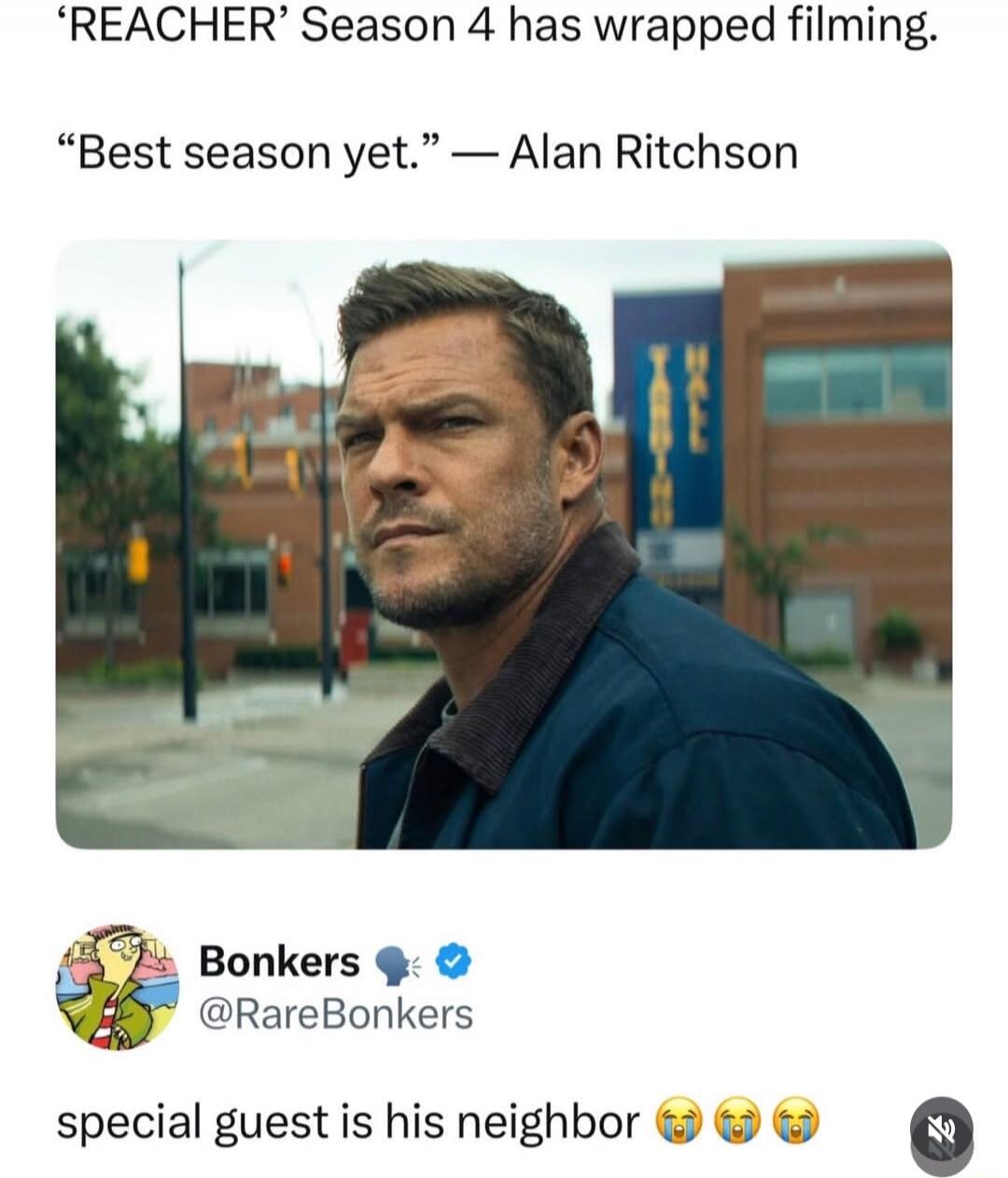 'REACHER' Season 4 has wrapped filming. 