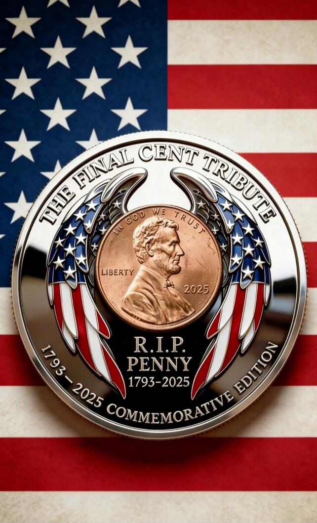 THE FINAL CENT TRIBUTE IN GOD WE TRUST LIBERTY 2025 R.I.P. PENNY 1793-2025 COMMEMORATIVE EDITION