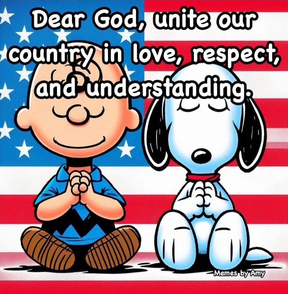 Dear God, unite our country in love, respect, and understanding.