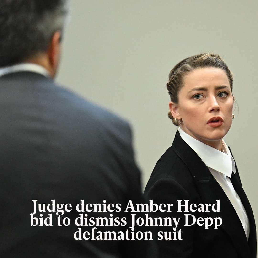 udge denies Amber Heard id to dismiss Johnny Depp defamatlon suit