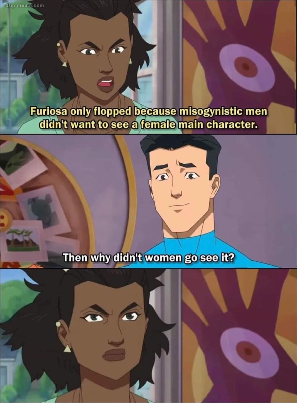 Furlosa only Ilopped because misogynistic men character