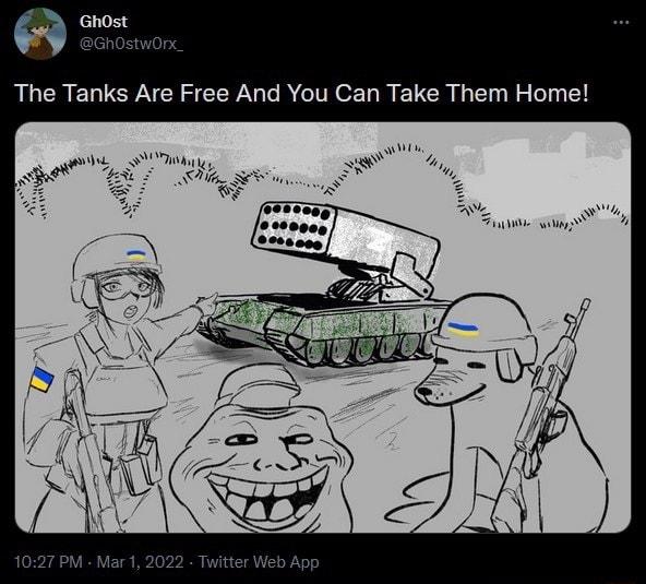 The Tanks Are Free And You Can Take Them Home