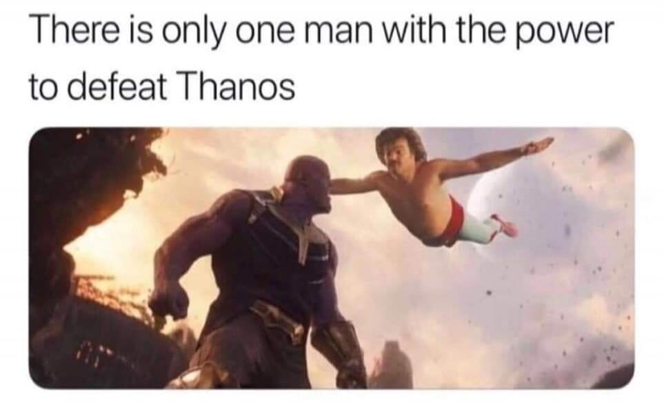 There is only one man with the power to defeat Thanos