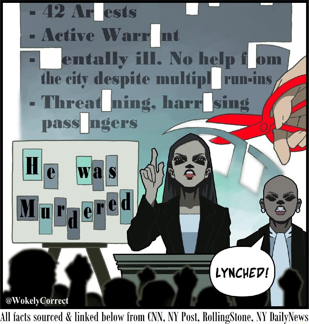 WokelyCorrect All facts sourced linked below from NN NY Post RollingStone NY DailyNews