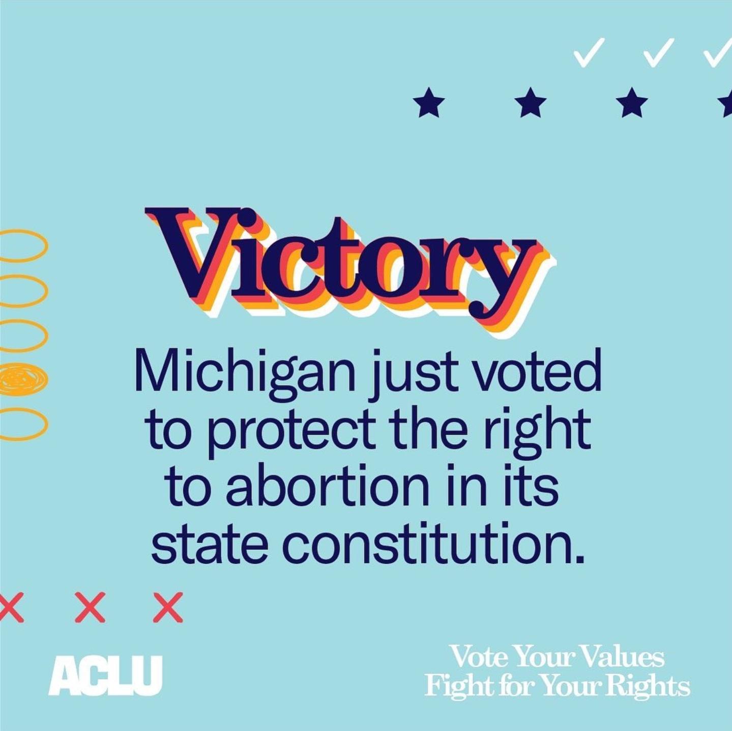 kX K Michigan just voted to protect the right to abortion in its state constitution X X X VA LVAVAV S