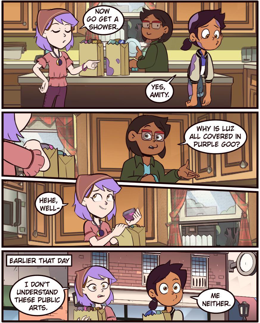 WHY 15 LUZ ALL COVERED N PURPLE GOOZ e 5 73 LINDE HESE PUBLIC ARTS